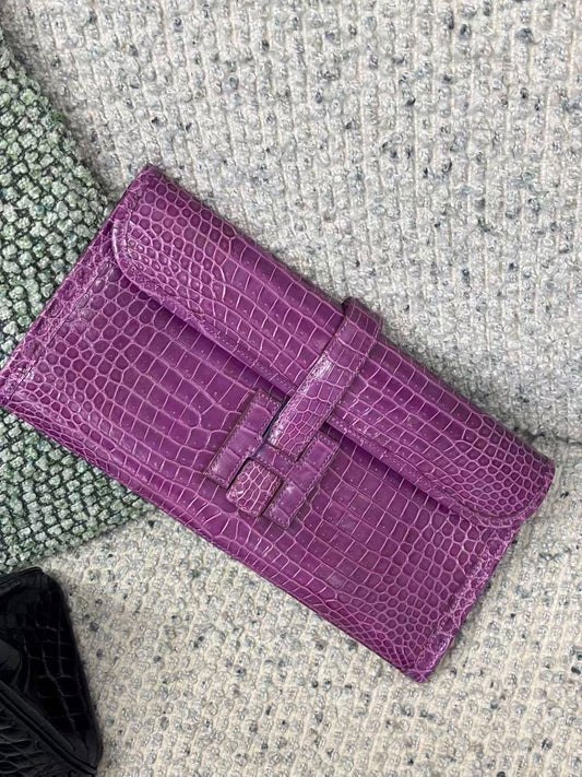 Hermes jige elan violet shiny porosus