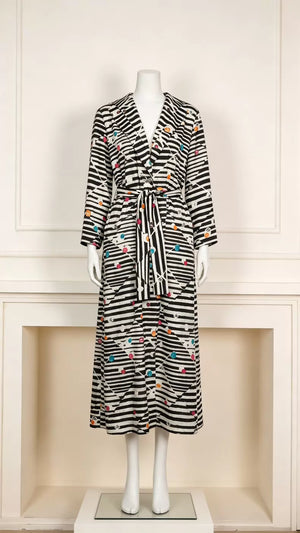 Chanel 24S zebra Polka Dot long top