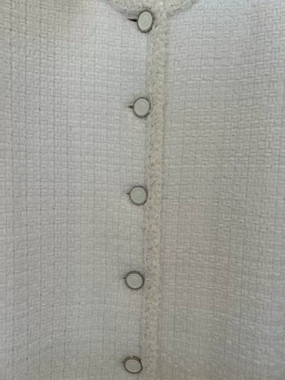 Chanel 25s white jacket
