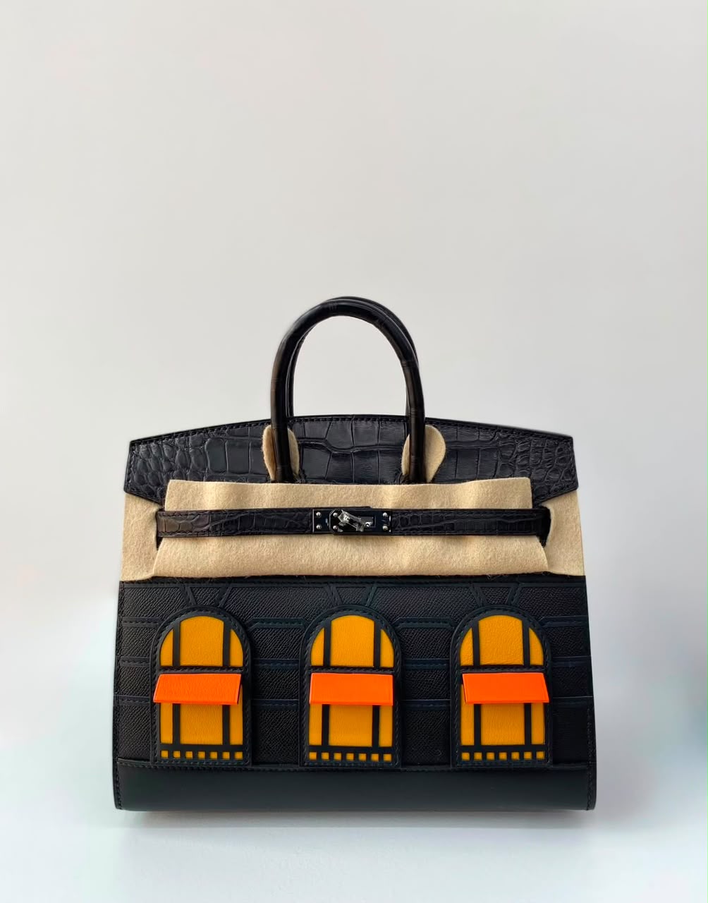 Hermes Birkin 20 Faubourg Minuit Black PVD Hardware