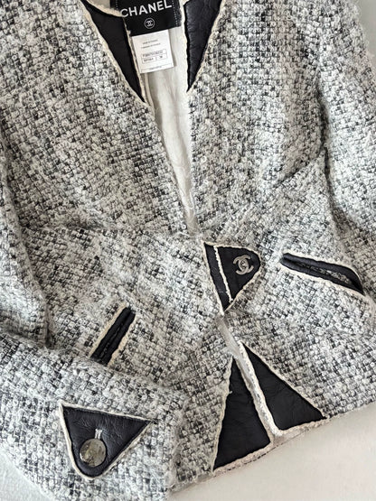 Chanel 10 Grey Cashmere Jacket