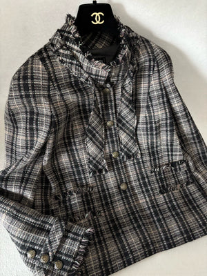 Chanel 05A Black Tweed Jacket
