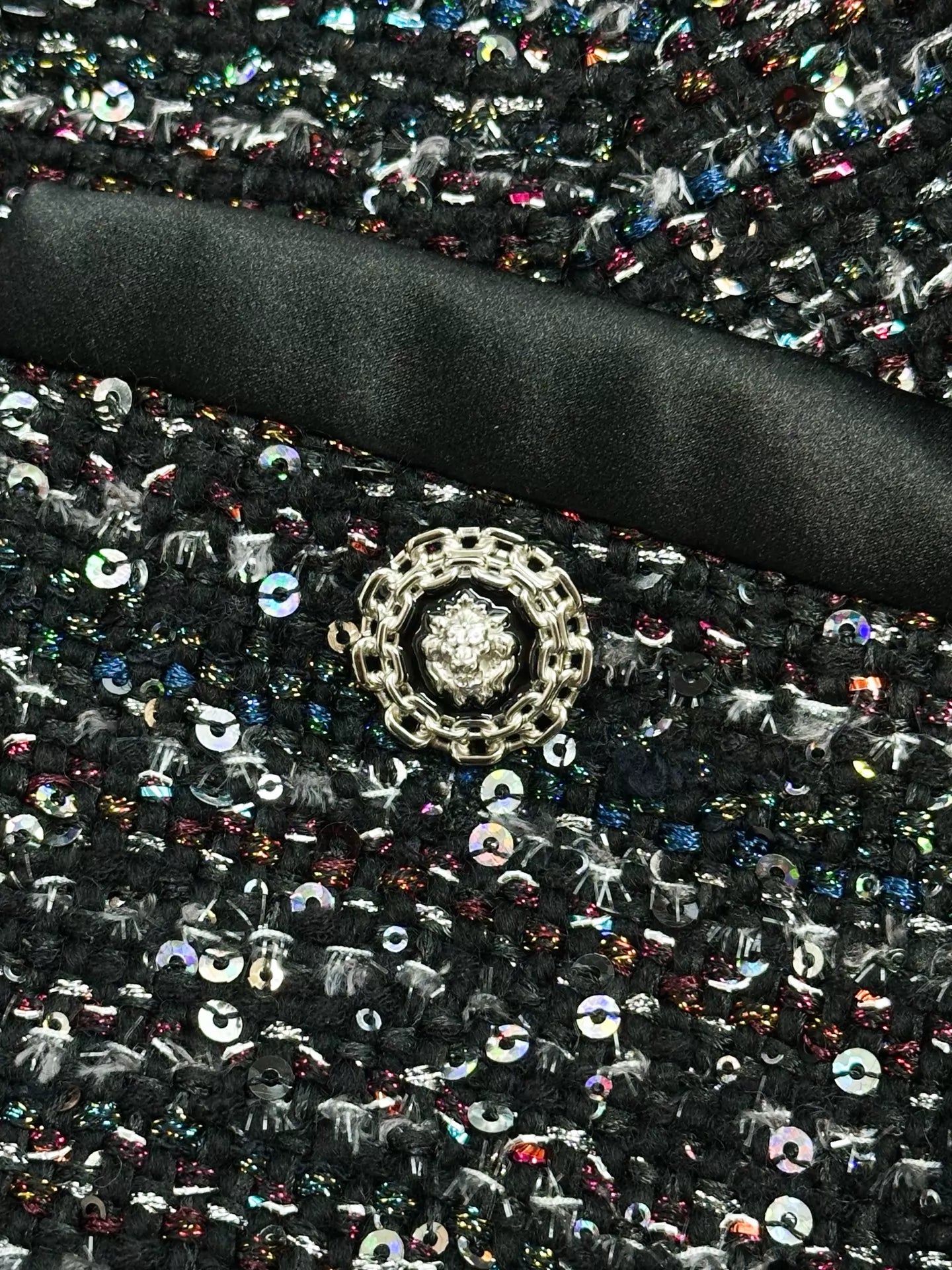 Chanel 20A mixed-color tweed jacket