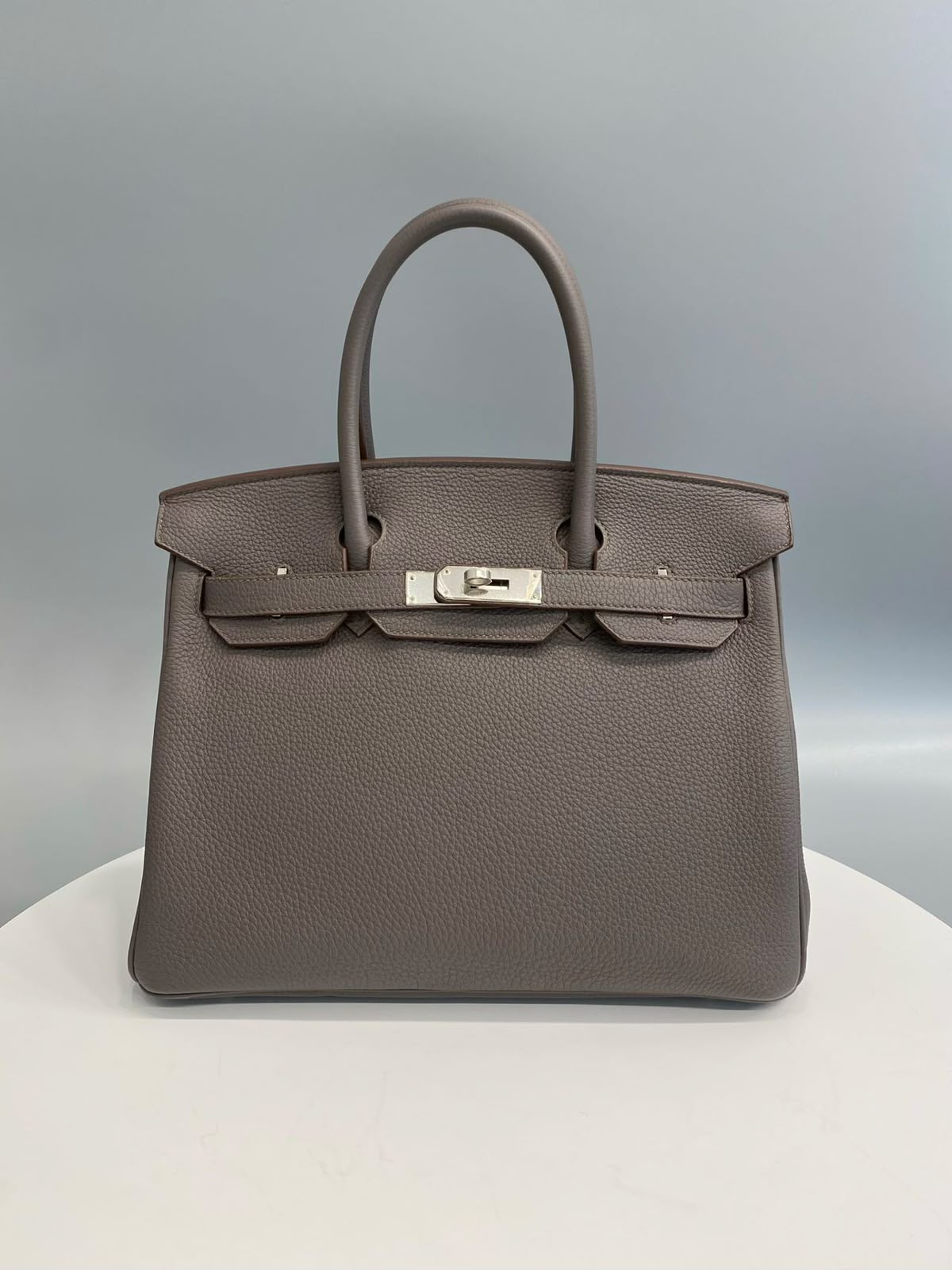 Hermes Birkin 30 etain Togo Palladium hardware