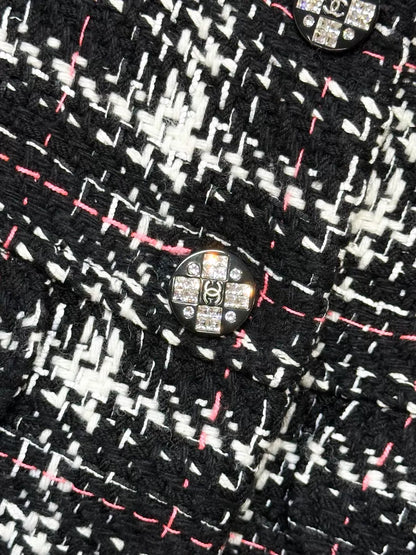 Chanel 21k Black Tweed Jacket