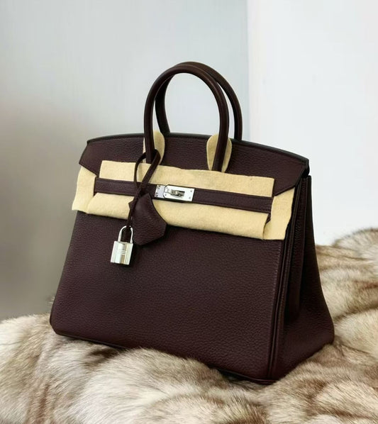 Hermes Birkin 25 Rouge Sellier Togo Palladium hardware