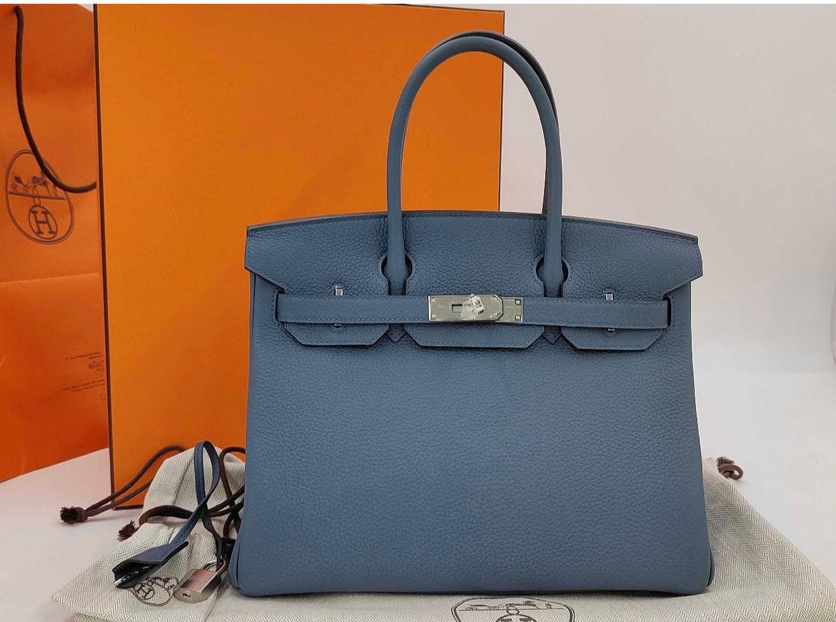 Hermes Birkin 30 Tempete Togo Palladium hardware