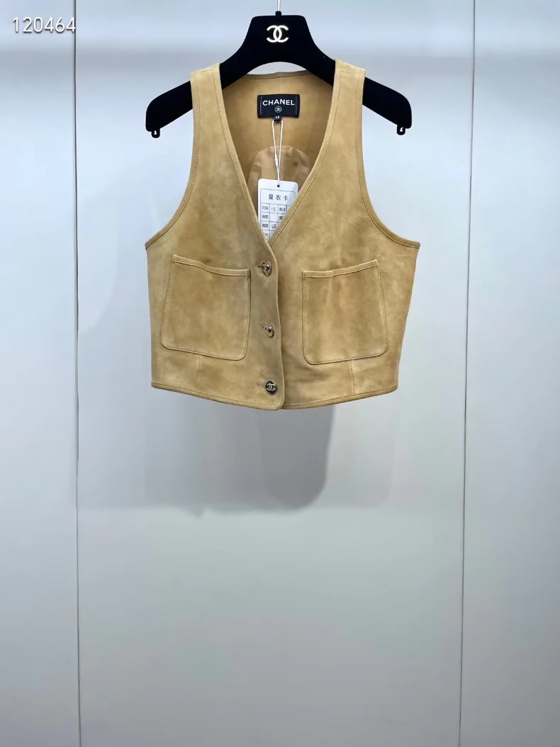 Chanel 24P suede vest