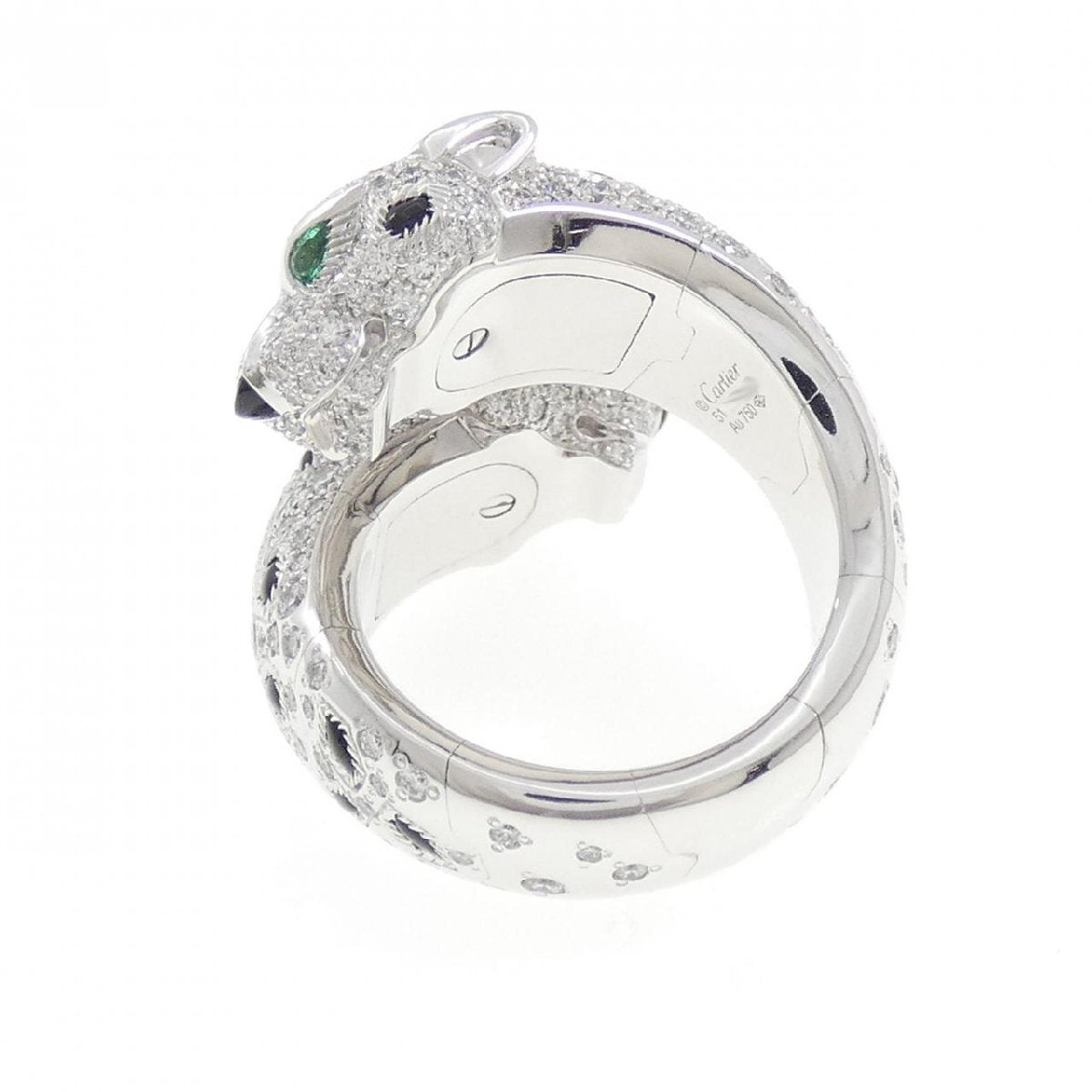 Panthère de Cartier ring, articulated, paved