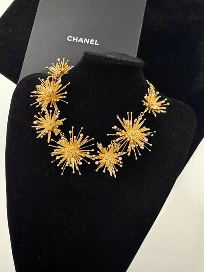 Chanel 26S Gold Firework Necklace