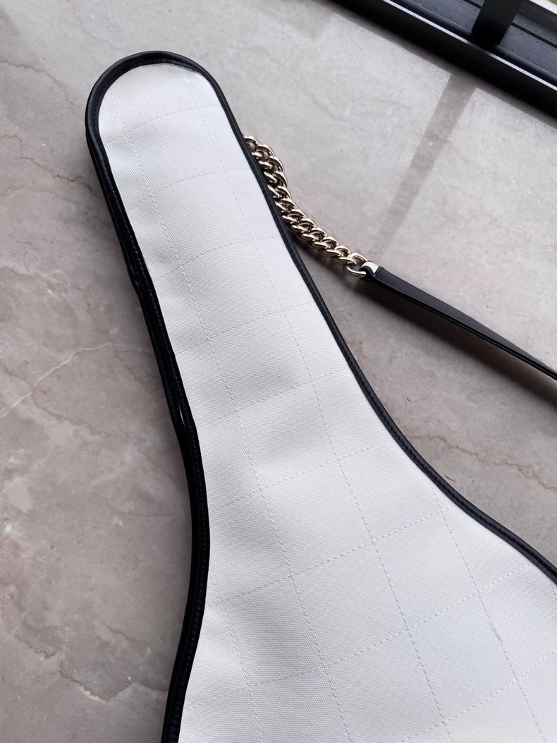Chanel 23C white tennis racket bag