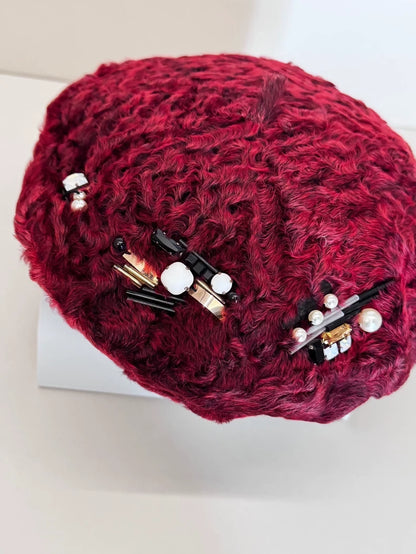 Chanel red beret