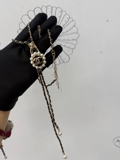 Chanel 21A leather Necklace