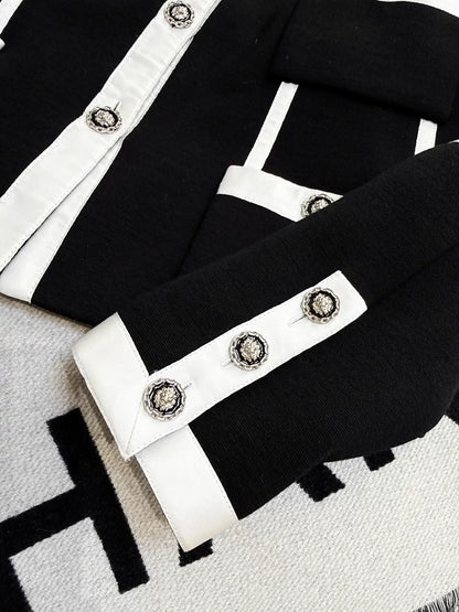 Chanel 20A black and white jacket