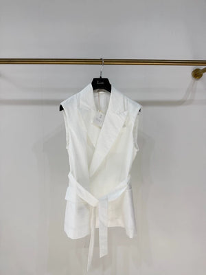 Brunello Cucinelli 2026 white vest cardigan
