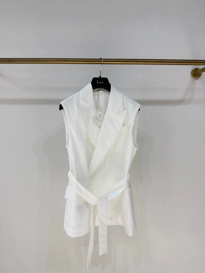 Brunello Cucinelli 2026 white vest cardigan