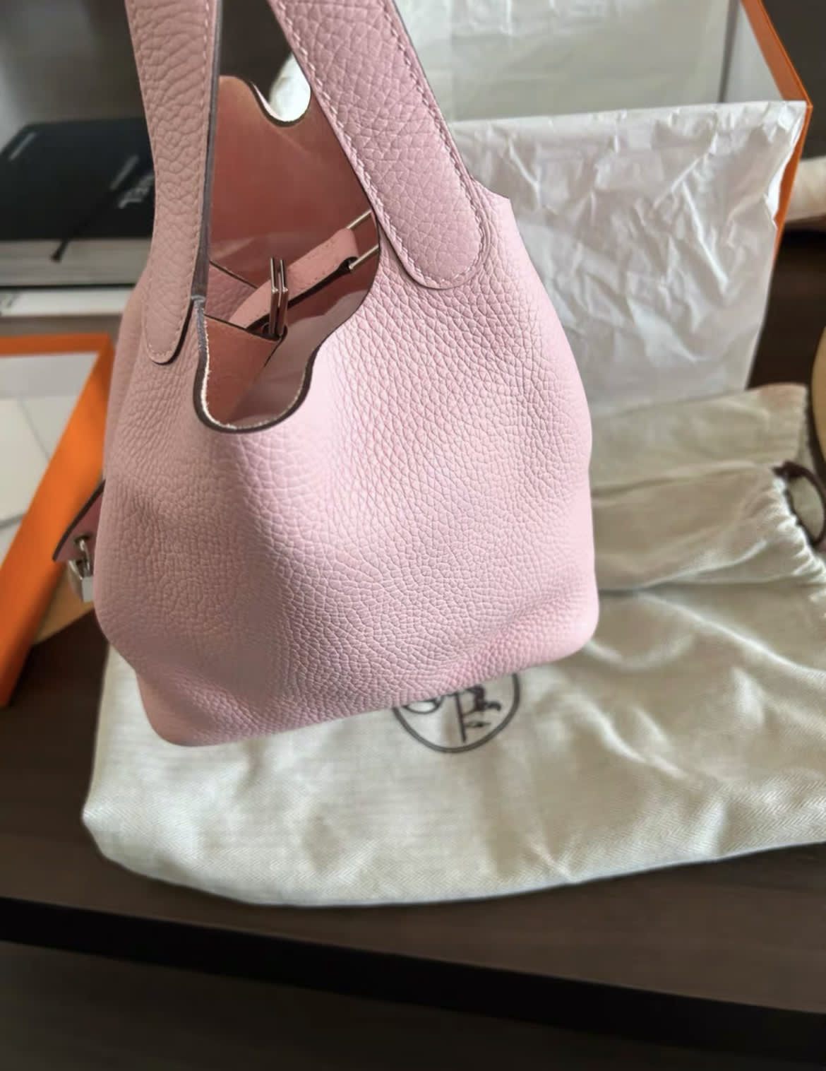 Hermès Picotin 18 Clemence Rose Sakura