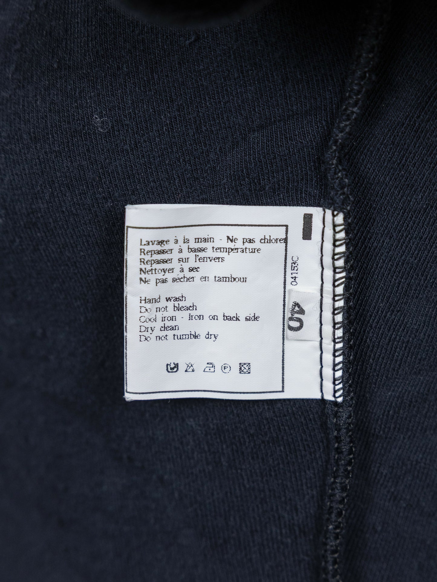 Chanel 1996 Spring/Summer Vintage Black Velour Logo Skirt Set