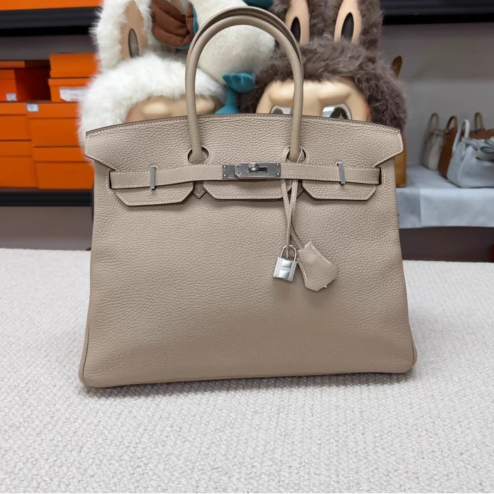 Hermes Birkin 35 1F  Grey Togo with palladium hardware