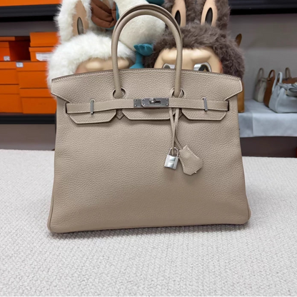 Hermes Birkin 35 1F  Grey Togo with palladium hardware