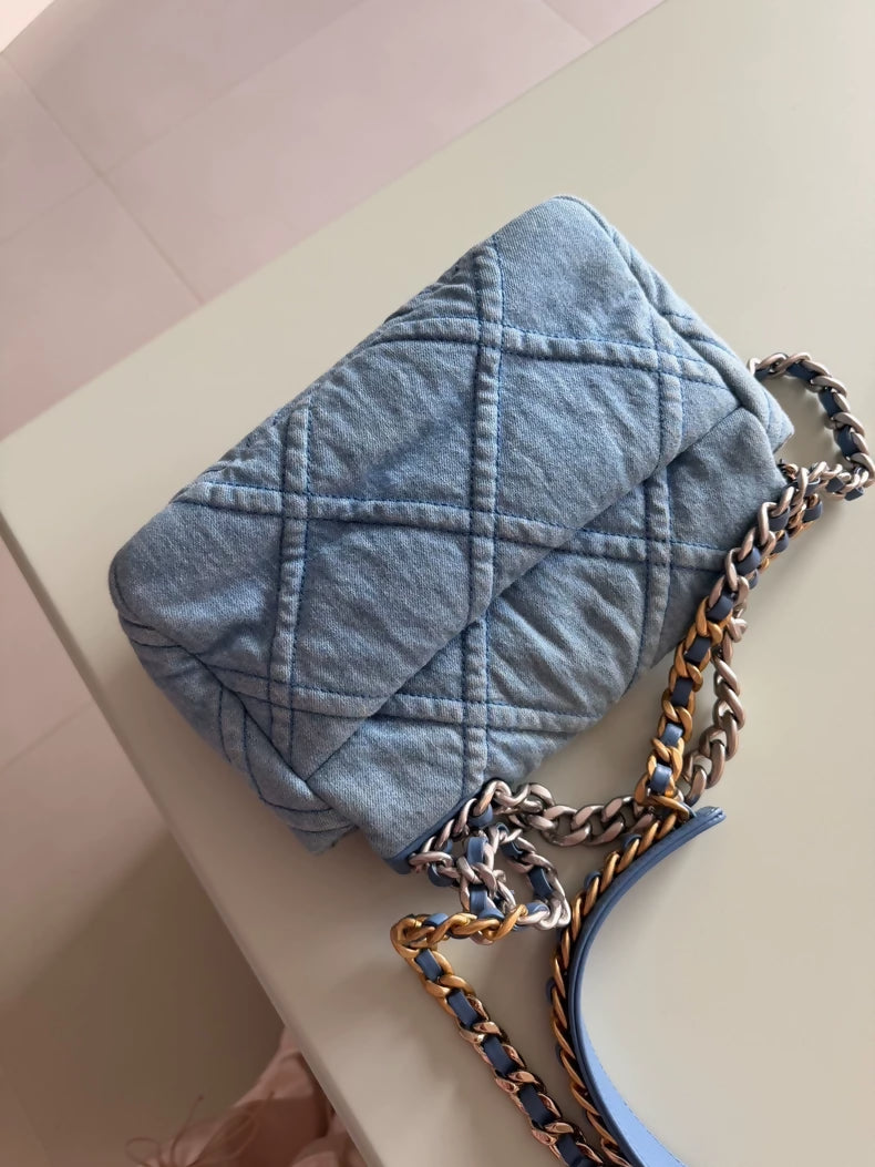 Chanel 22P Light Denim 19 bag