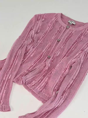 Chanel 23P Pink Cardigan