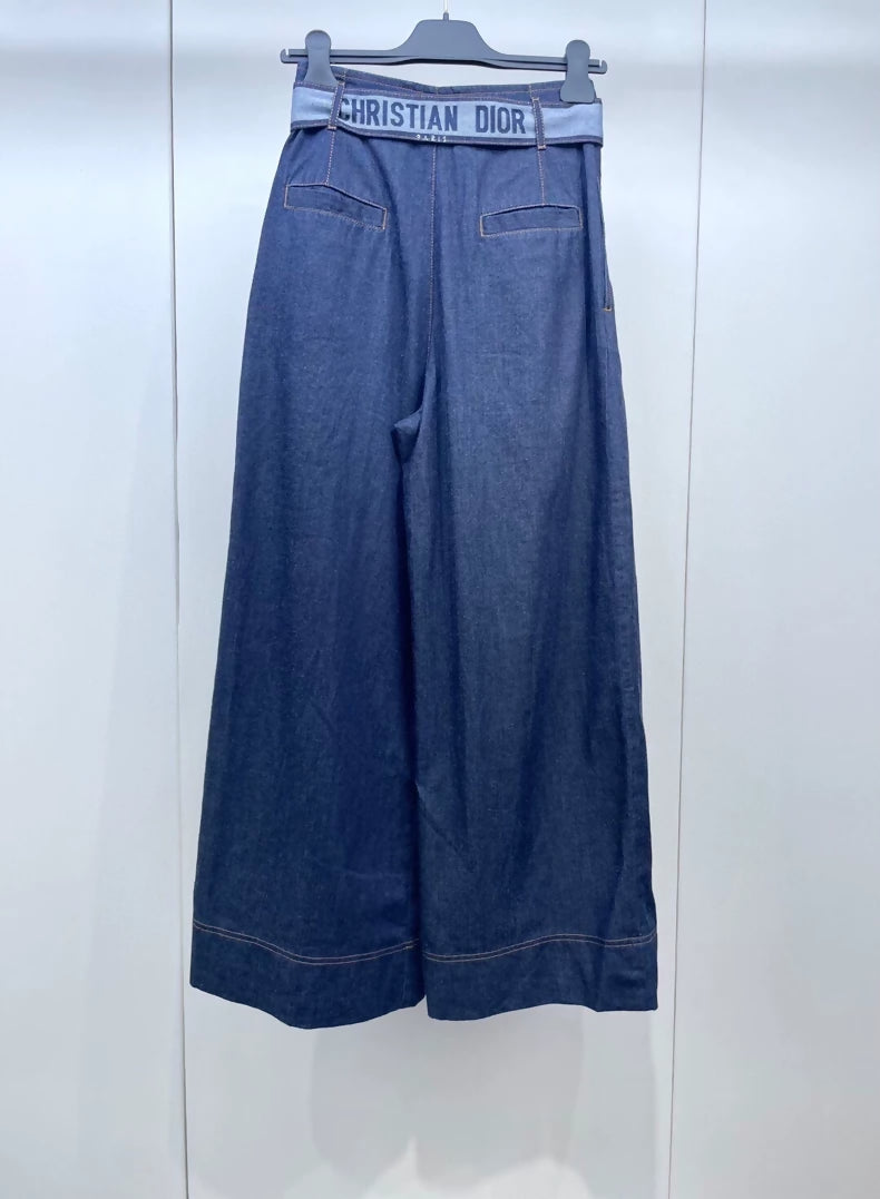 Dior wide-leg denim pants