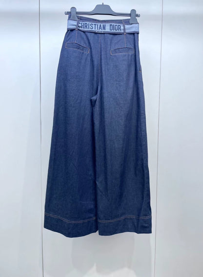 Dior wide-leg denim pants