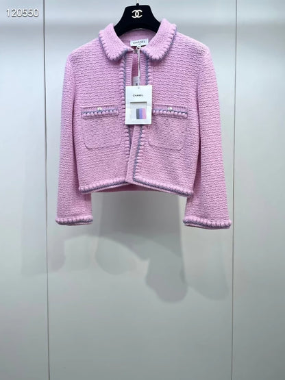 Chanel 25P Pink Cardigan