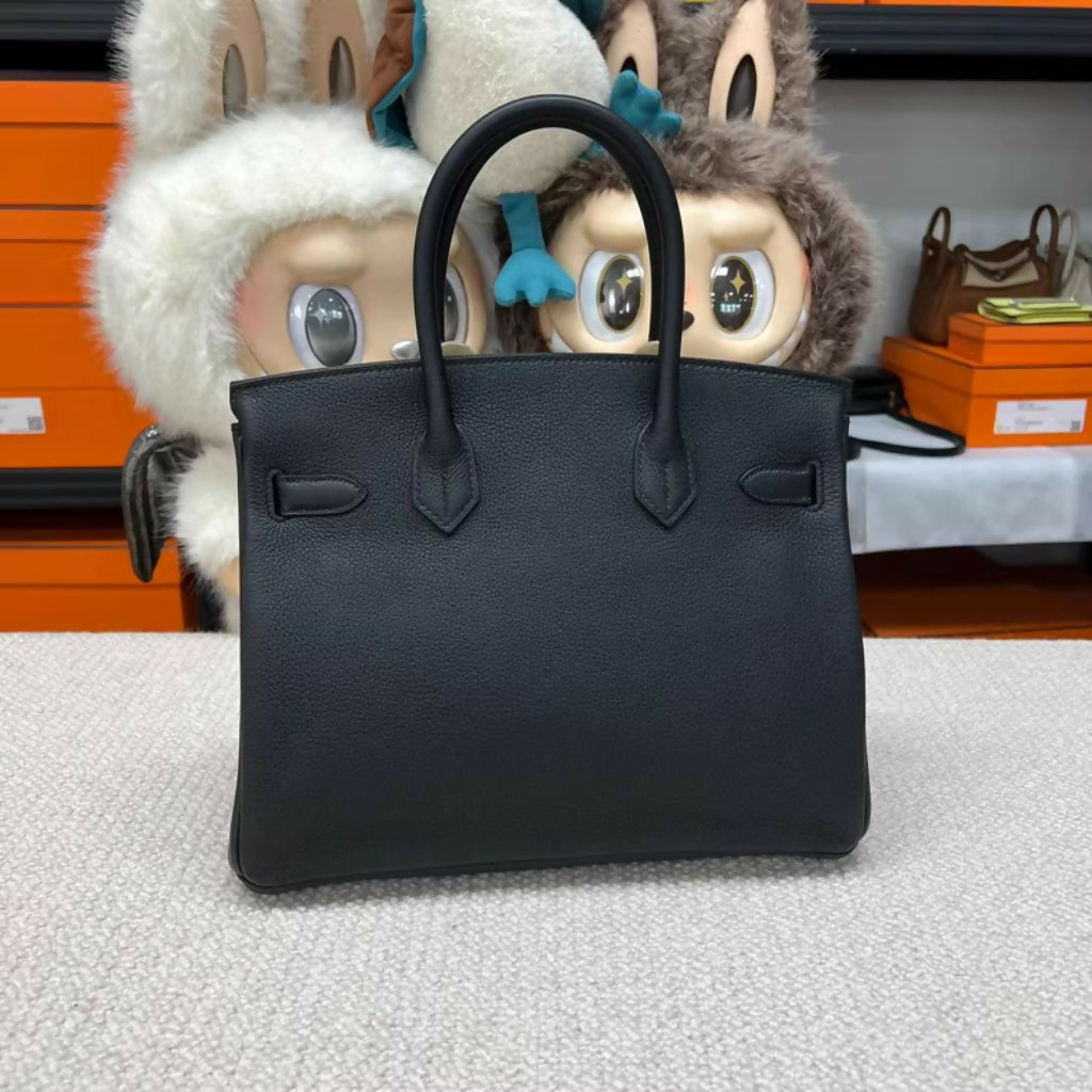Hermès Birkin 30 – Black & Gold Togo Leather, D-Engraved (2)