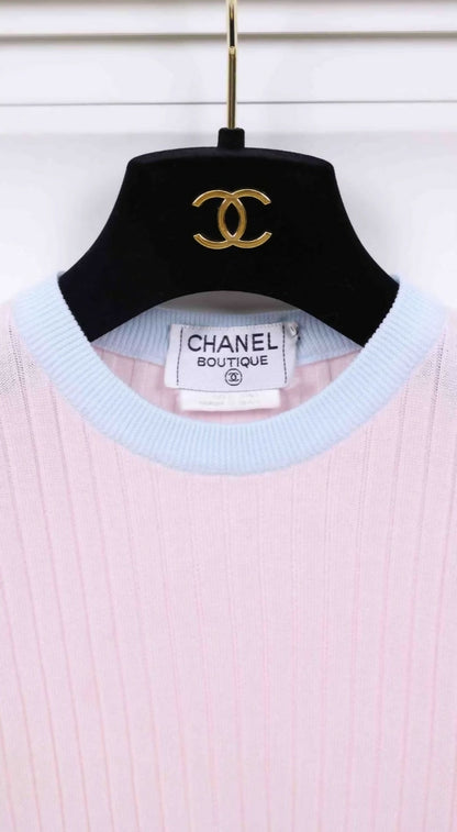 Chanel 97P Pink Blue Top
