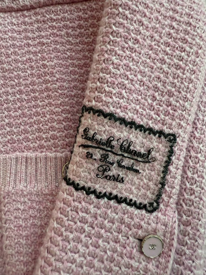 Chanel 25B pink cardigan