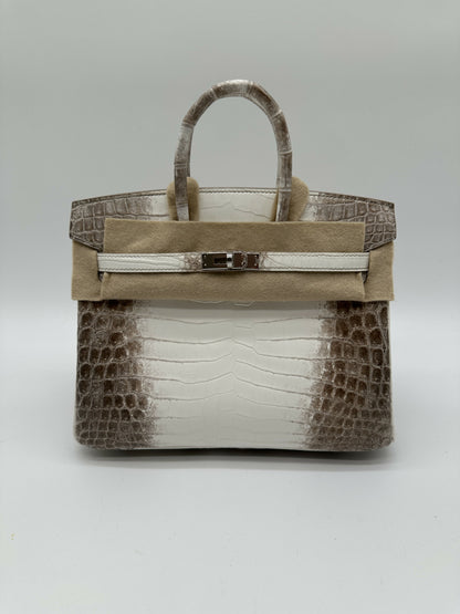 Hermes Birkin 25 Himalaya PHW stamp W 2025