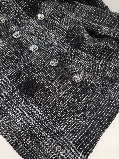 Chanel 22A grey tweed jacket,