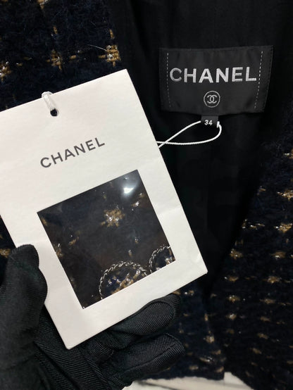 Chanel 19K black tweed jacket