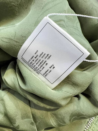 Chanel Cuba Collection runway piece, light green tweed jacket