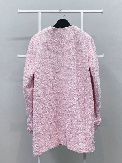 Chanel 21C pink tweed jacket