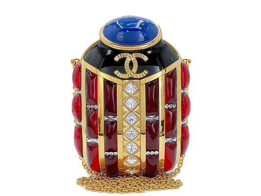 Chanel 19A Egypt Paris–New York Scarab Minaudière Evening Clutch