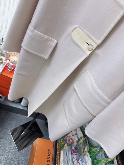 Hermes nude cashmere coat