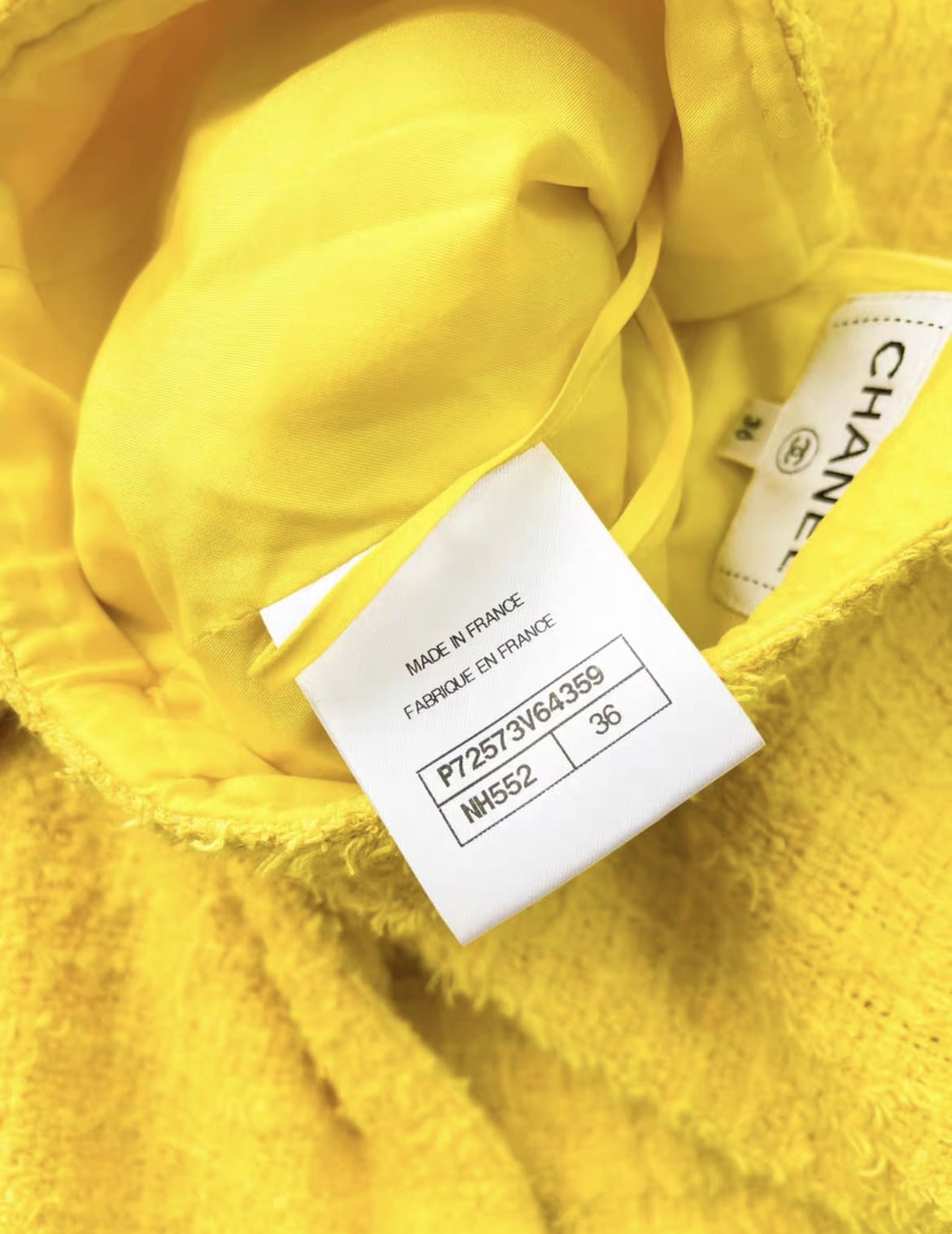 Chanel 22s yellow skirt