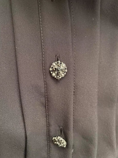 Chanel Tweed Bow-Trimmed Silk Dress