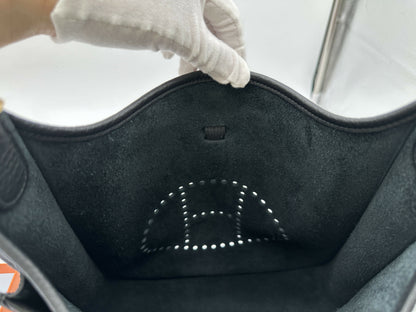 Hermès Evelyne III 29 Black GHW Stamp K
