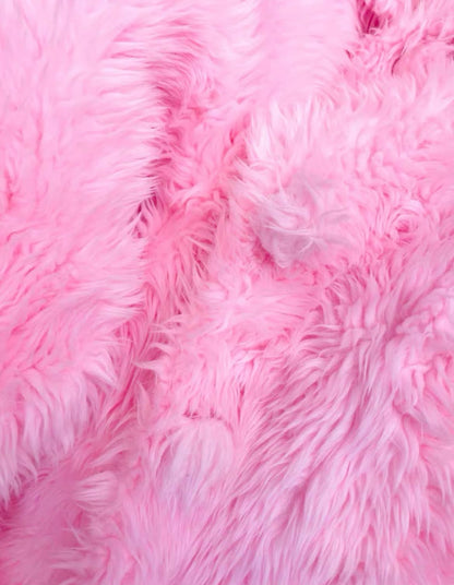 BALENCIAGA Pink Teddy faux-fur jacket size 32