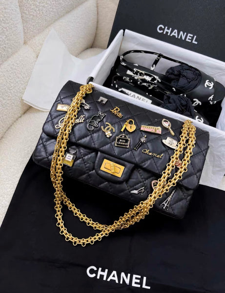 超レア貴重品　CHANEL ヴィンテージ　カクテルbag Chanel Vintage Medium double flap bag in Crocodile Leather