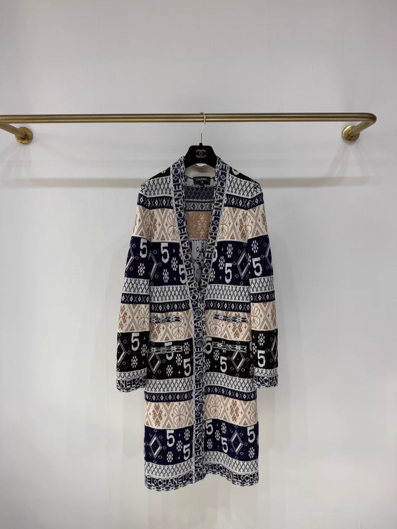 Chanel N5 cashmere cardigan