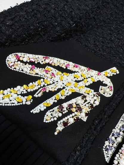 Chanel 22A black tweed jacket