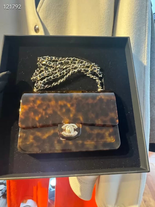 Chanel 26C CF tortoise shell mini bag