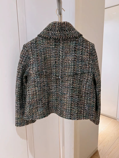 Chanel 18K Iridescent Tweed Short Jacket