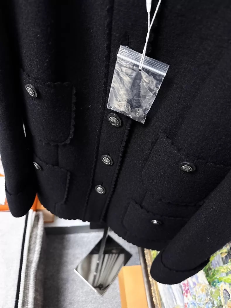 Chanel 13A Black Wool Jacket