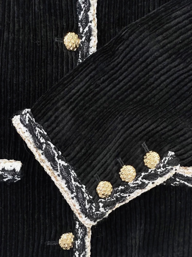 Chanel 25K black jacket with four pockets
